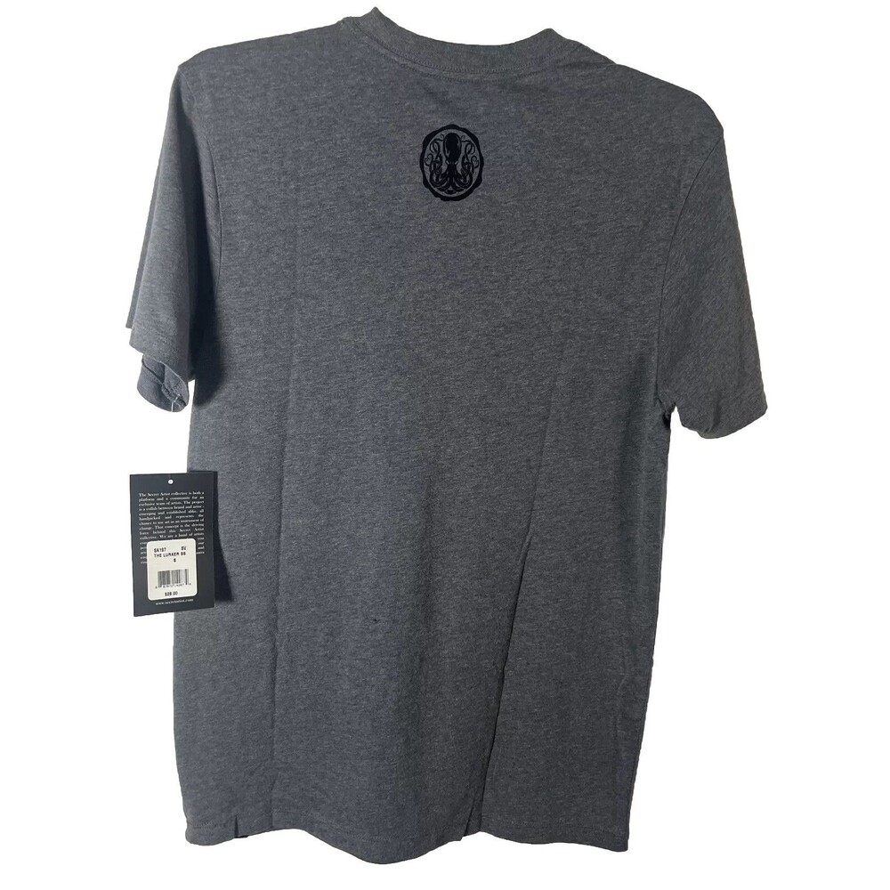 Secret Artist Collective Octopus And Anchor Design Gray T-shirt Size S Tatoo - Picture 7 of 11
